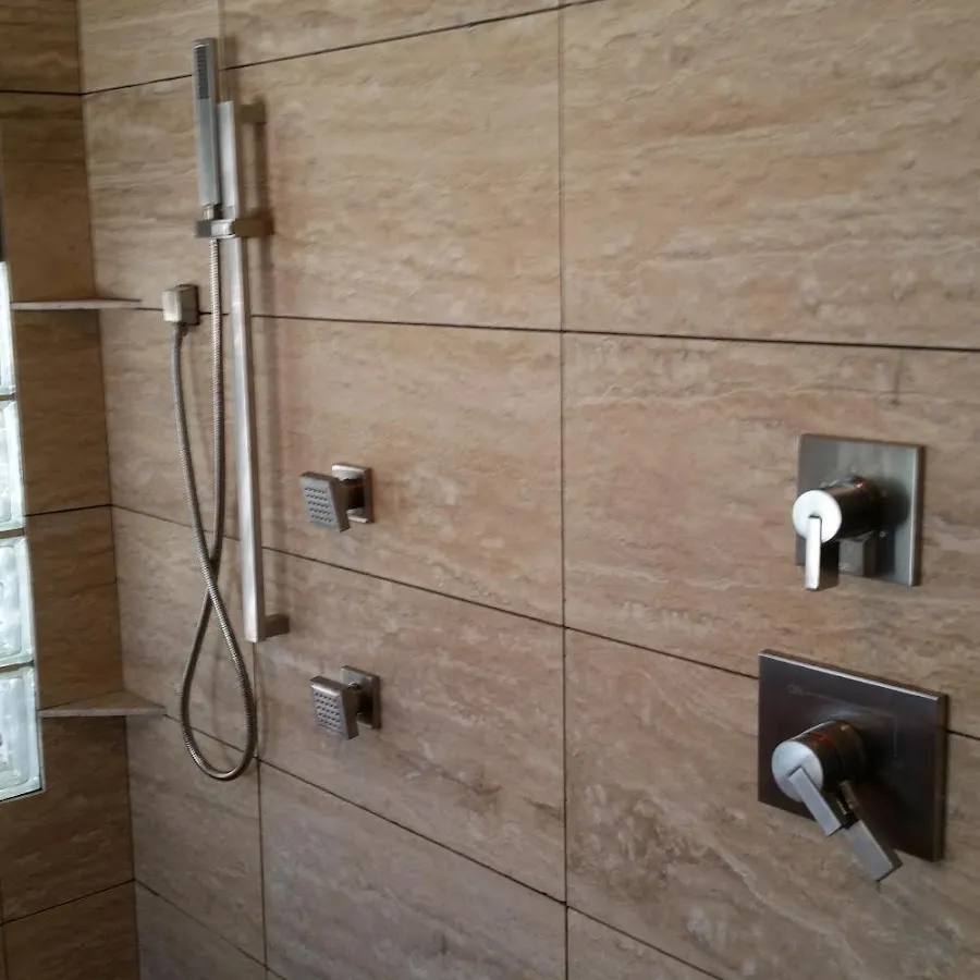 Shower fixture installation for Frozen Pipe Repair in Franconia